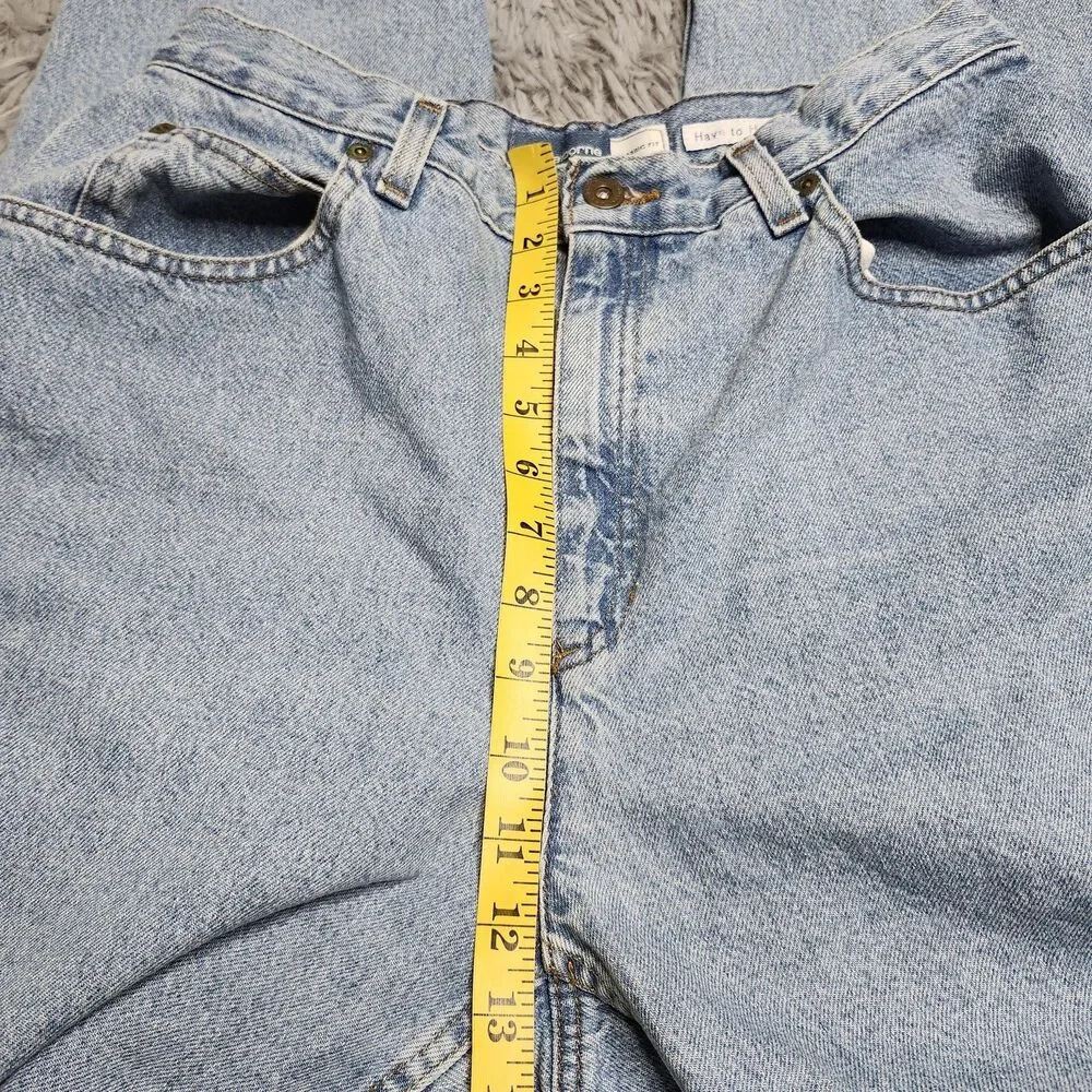Liz Claiborne Jeans Womens 12S Classic Fit High Rise Straight Leg Denim‎ Pants